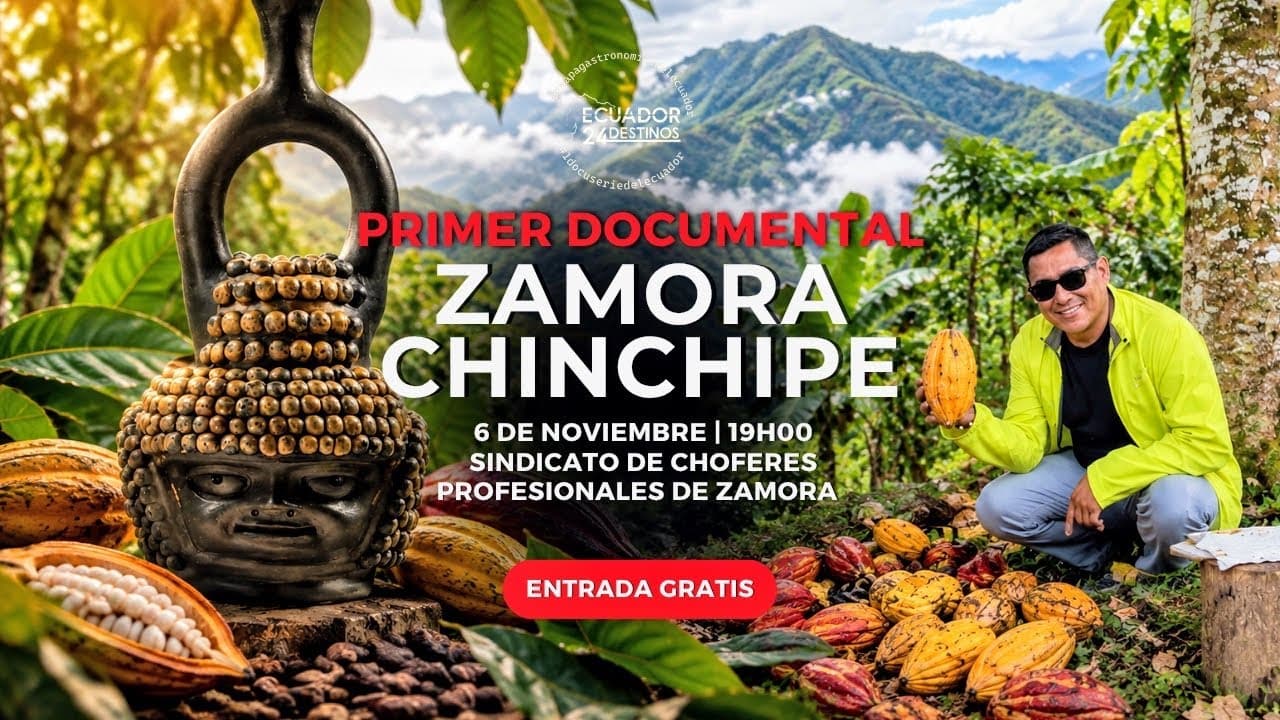 Afiche de Primer documental de Zamora Chinchipe: estreno en Loja